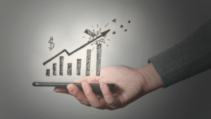 A graph showing business growth and ROI (Return on Investment) from a successful Treasure Coast web design and SEO strategy.